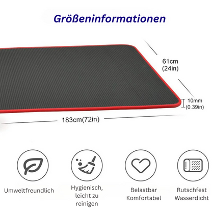 FlexiMat Ekstra Tyk Skridsikker Yogamåtte 10 mm