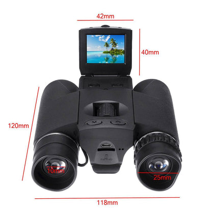 FocusSnap Kikkert med Kamera – 10x Zoom til Udendørs Observation og Optagelse