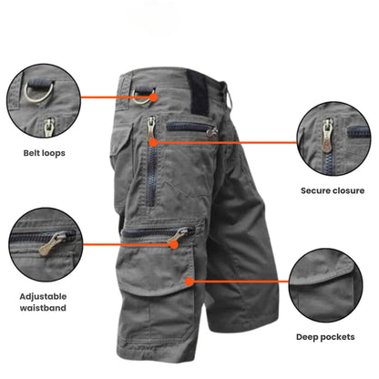 Herre outdoor cargoshorts – Slidstærke, komfortable og hurtigtørrende