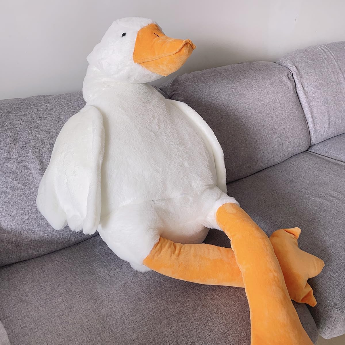 Kæmpe Gåse Bamse Blød Krammepude i Flere Størrelser
