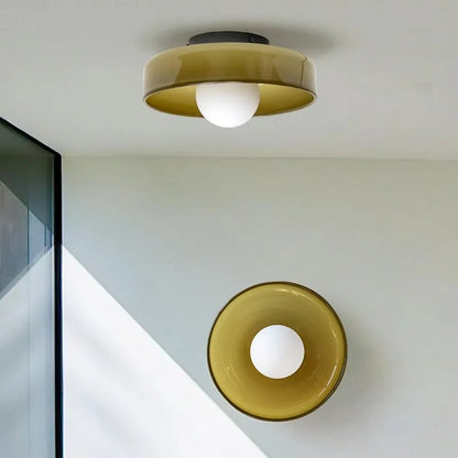 GlassGlow Nordisk Pendelloftlampe i Glas