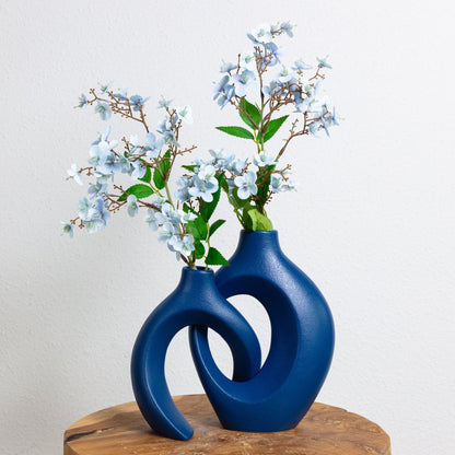 Gleora Sammenflettet Keramikvase til Blomster og Elegant Dekoration