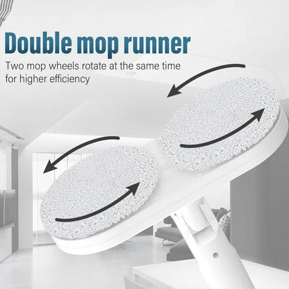 GlidePro ledningsfri elektrisk moppe med sprayfunktion og genanvendelige moppepuder