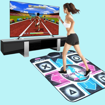 GroovePlay Dansemåtte – Interaktivt TV- og PC-Fitnessspil til Alle Aldre