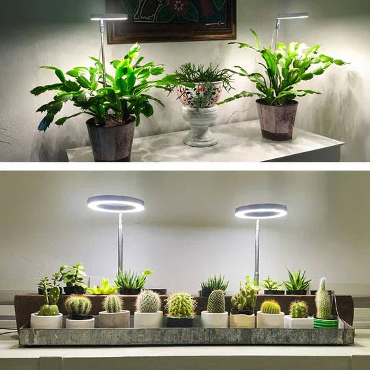 GrowGlow Justerbar LED Plantelampe med Fuldspektrum Vækstlys
