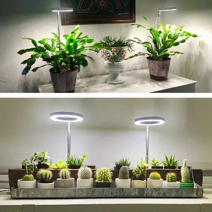 GrowGlow Justerbar LED Plantelampe med Fuldspektrum Vækstlys