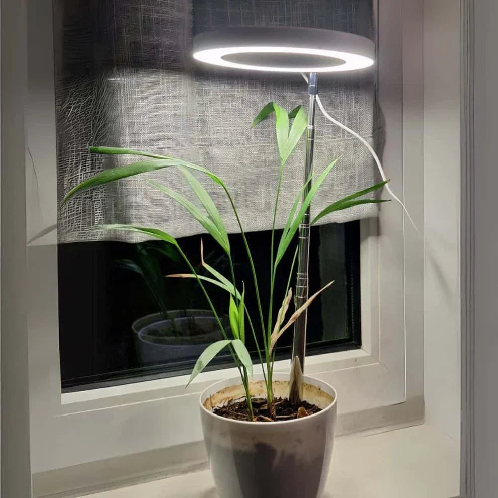 GrowGlow Justerbar LED Plantelampe med Fuldspektrum Vækstlys