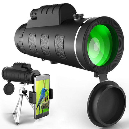 HD Monokikkert med Smartphoneholder og Stativ til Udendørs Observation