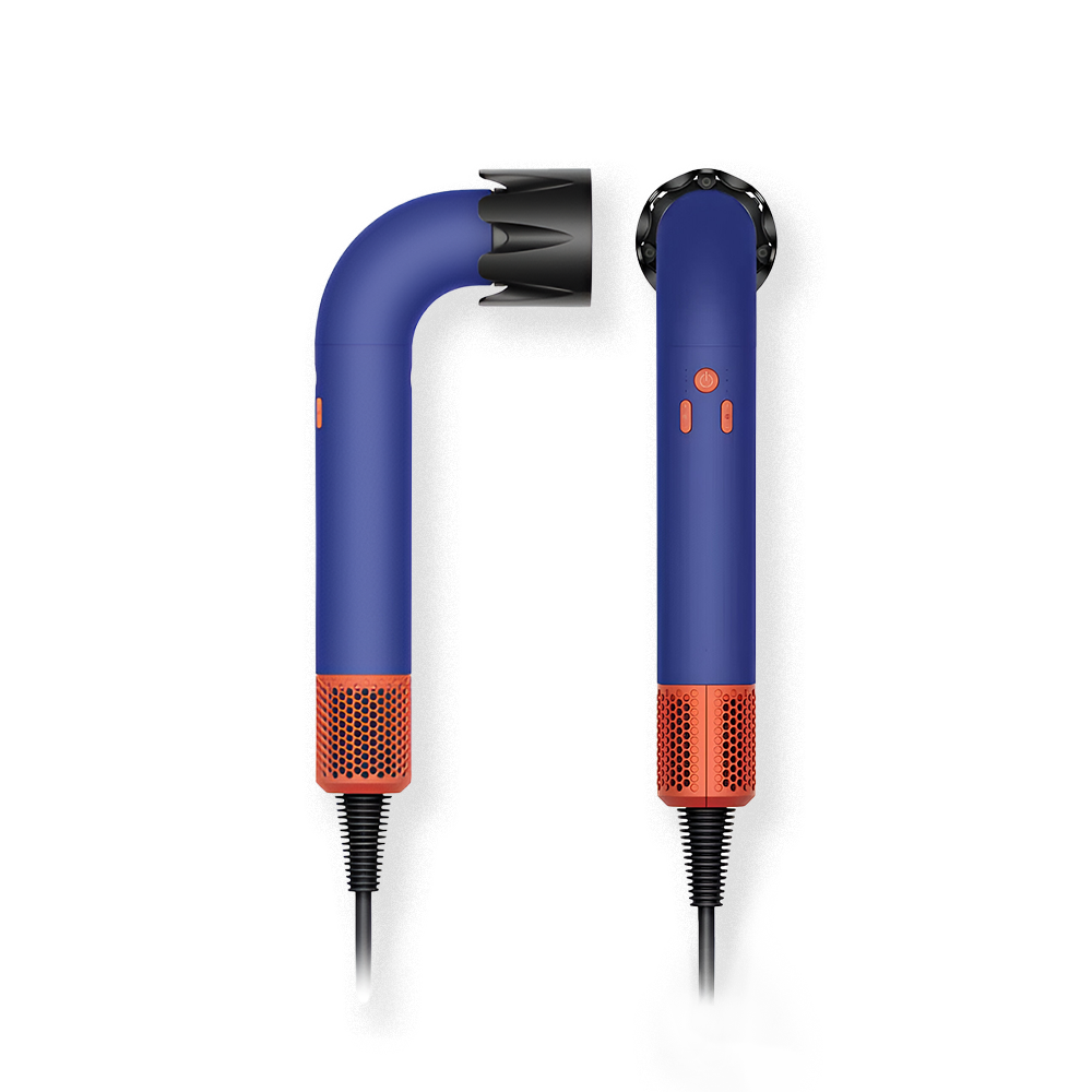 HairSonic Slim Let og Kompakt Hårtørrer med Præcisionsmundstykker til Hurtig Styling