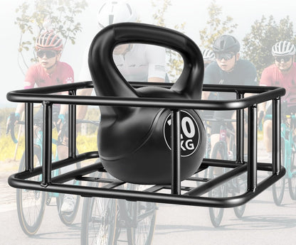 Kraftig Cykelkurv til Bagagebærer med Stort Metalstativ