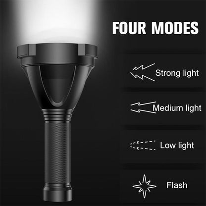 Kraftig Genopladelig LED Lommelygte med Vandtæt Design