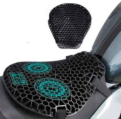 HoneyRide Motorcykelsædepude med 3D Honeycomb Støddæmpning