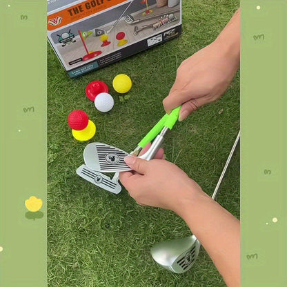 Justerbart Golfspil til Børn Indendørs Udendørs Legetøj 3-8 År