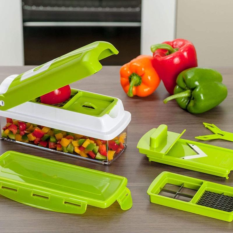 KitchenMaster 12-i-1 Grøntsagshakker og Skærer