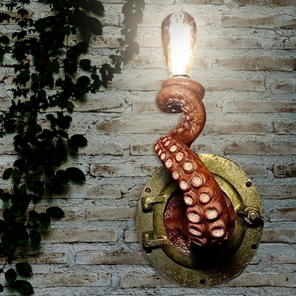 Krakenna Skulpturel Blæksprutte Væglampe