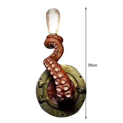 Krakenna Skulpturel Blæksprutte Væglampe