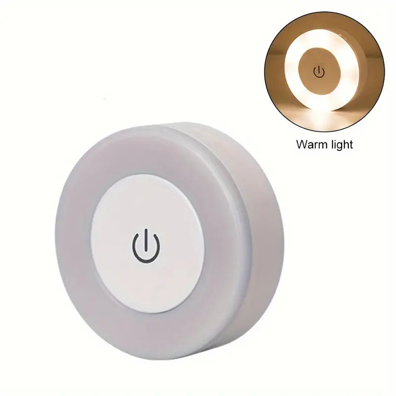 LED Touch Natlampe med Dæmpning og Varmt eller Hvidt Lys
