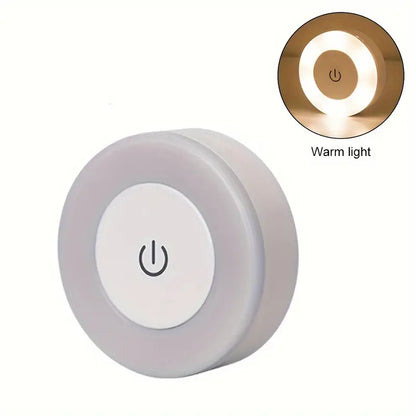 LED Touch Natlampe med Dæmpning og Varmt eller Hvidt Lys