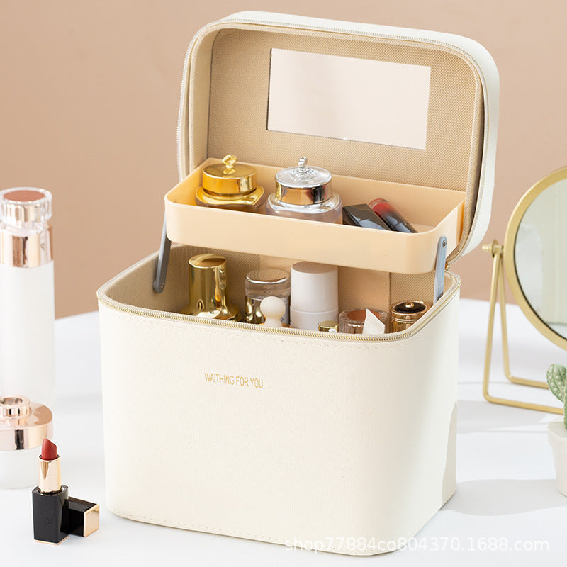 Stor Rejsetaske til Makeup og Hudpleje med Organiserede Rum