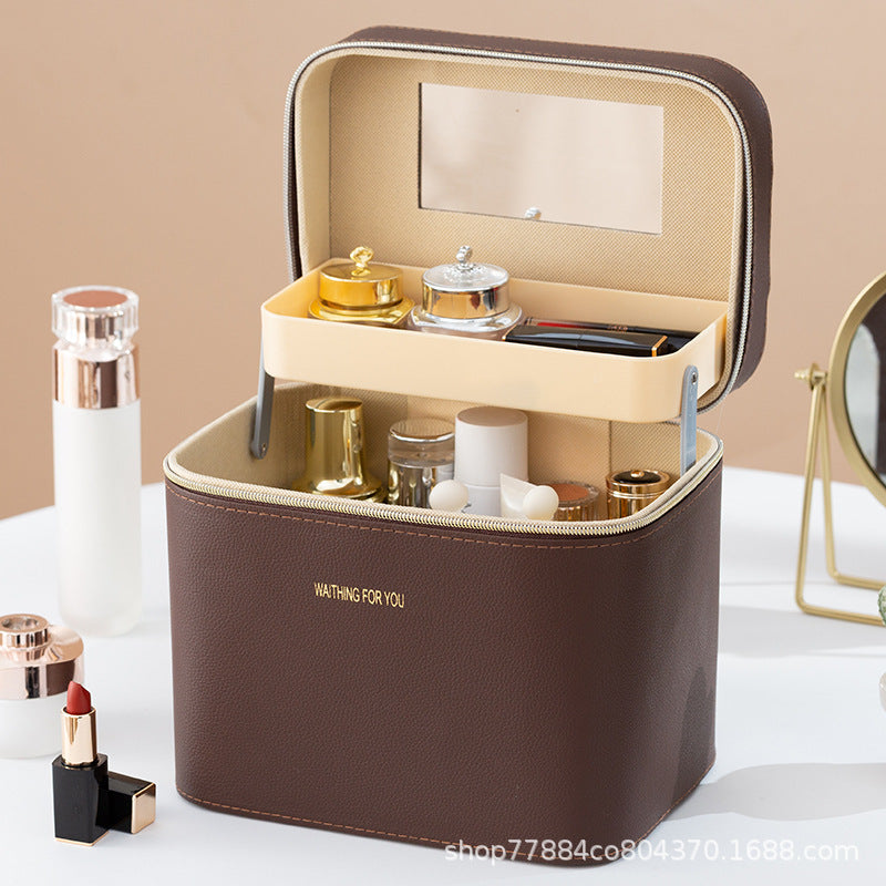 Stor Rejsetaske til Makeup og Hudpleje med Organiserede Rum