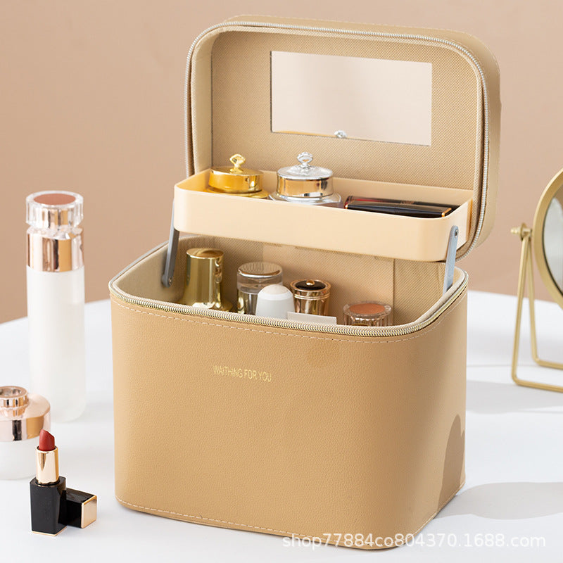 Stor Rejsetaske til Makeup og Hudpleje med Organiserede Rum