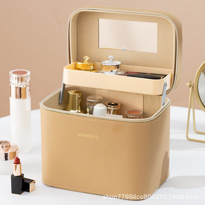 Stor Rejsetaske til Makeup og Hudpleje med Organiserede Rum