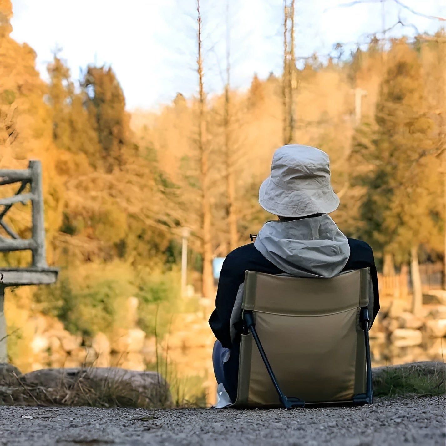 LeisureFold Bærbar Sammenklappelig Campingstol Letvægtsstol