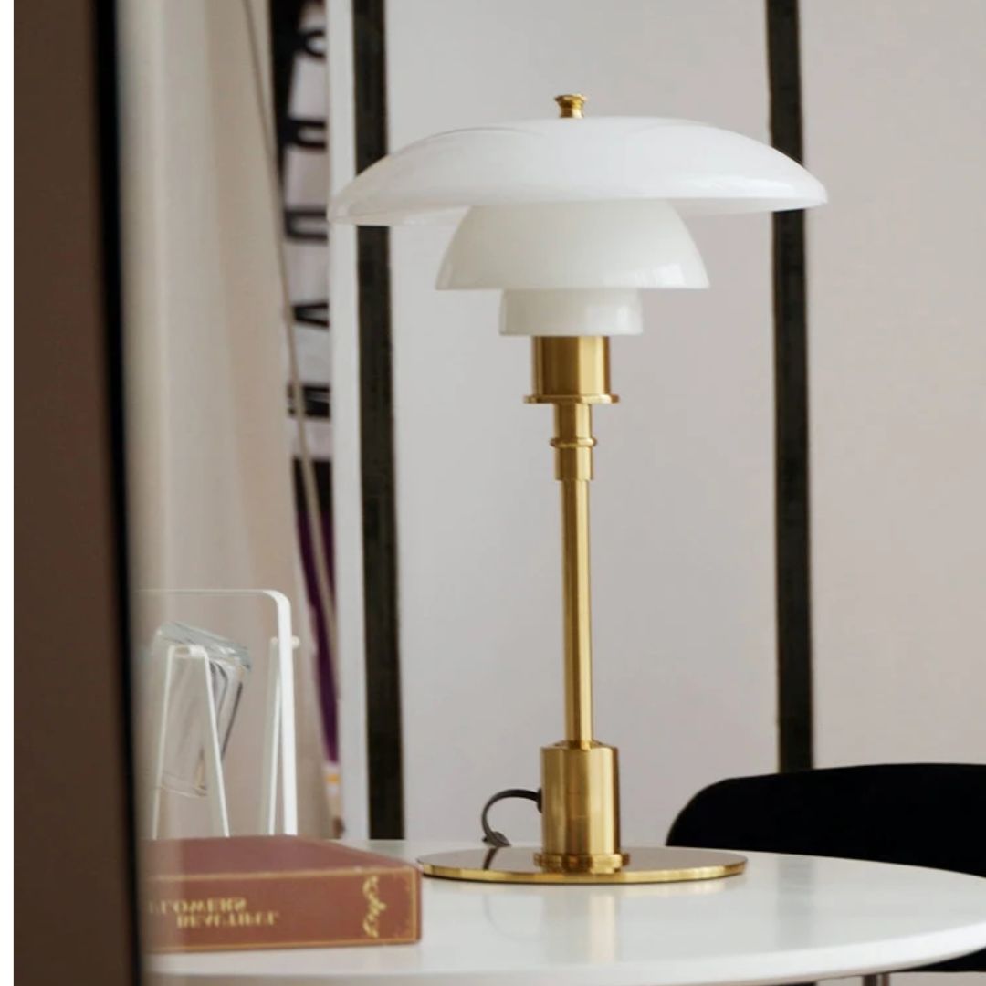 Lena Nordisk LED Bordlampe i Glas med Skandinavisk Design