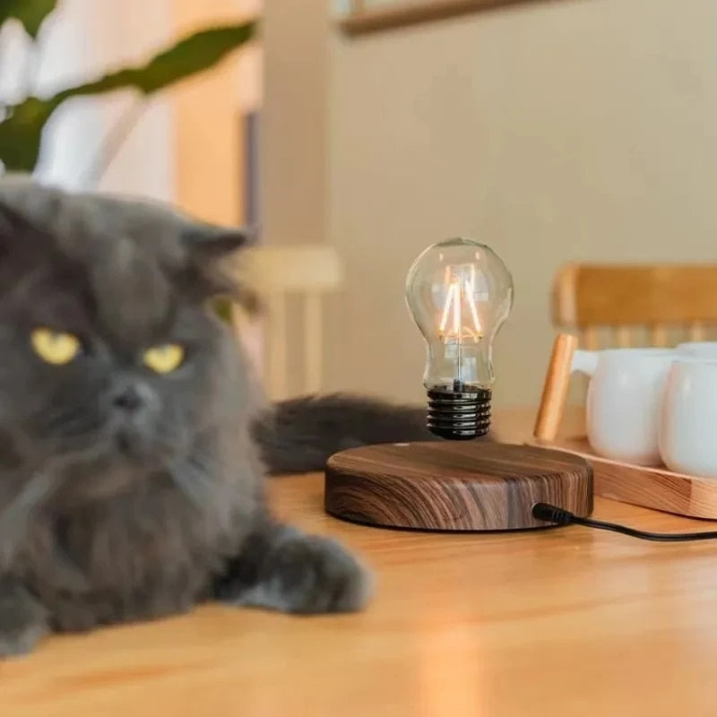 Levion Svævende Tesla Lampe med Magnetisk LED Stemningslys