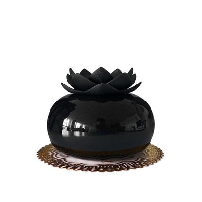 Lotiscent Keramisk Lotus Aroma Diffuser og Luftfugter med Duftolie