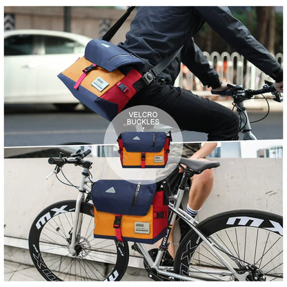 Luke vandafvisende messenger skuldertaske med klassisk design til arbejde og rejser