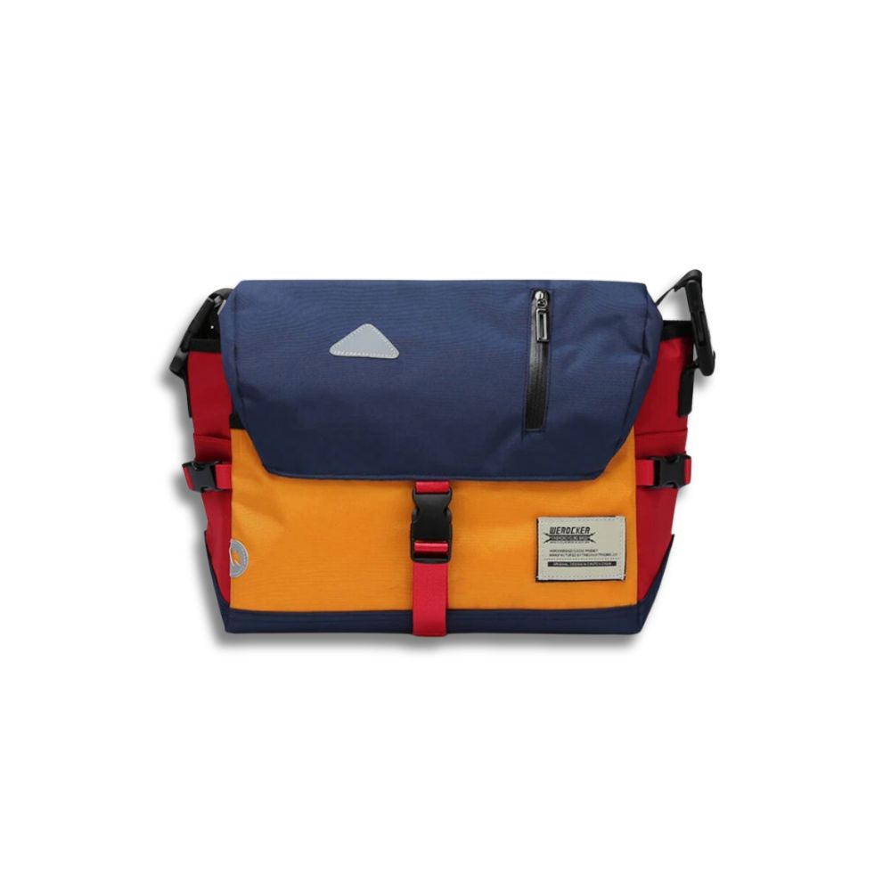 Luke vandafvisende messenger skuldertaske med klassisk design til arbejde og rejser