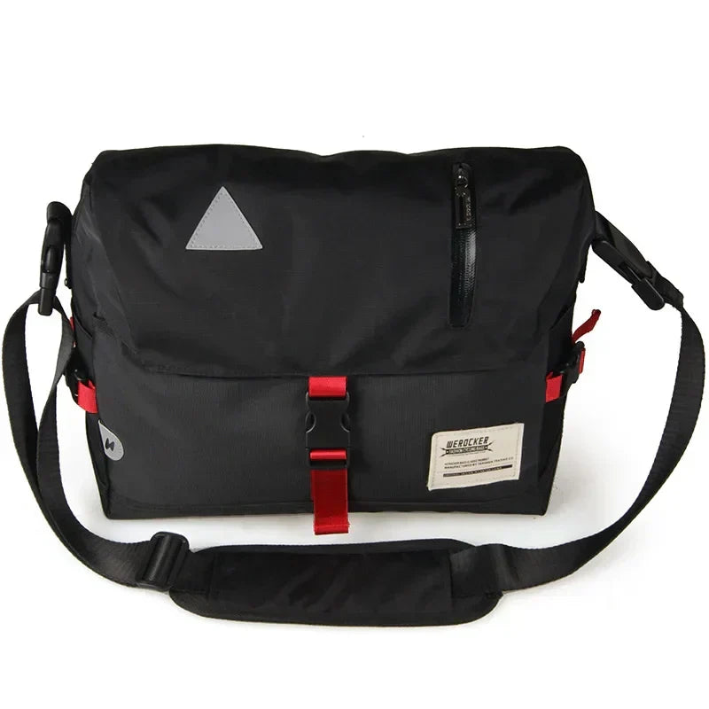 Luke vandafvisende messenger skuldertaske med klassisk design til arbejde og rejser