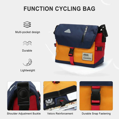 Luke vandafvisende messenger skuldertaske med klassisk design til arbejde og rejser