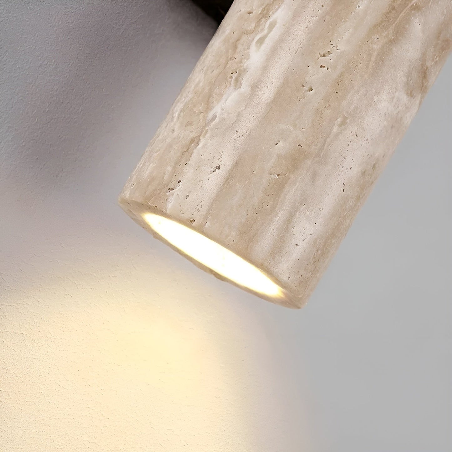 LumeStone LED-væglampe i marmordesign med stemningslys