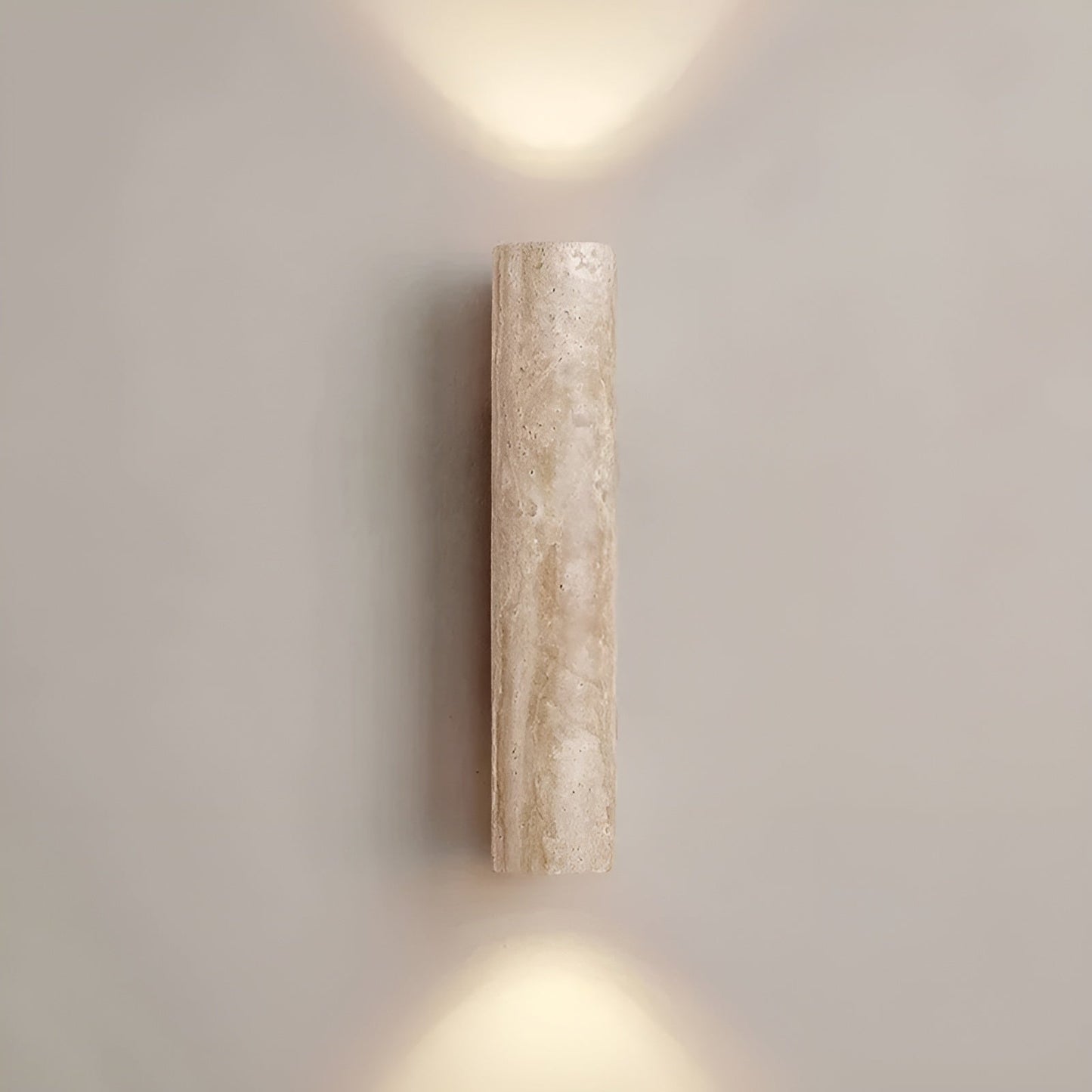 LumeStone LED-væglampe i marmordesign med stemningslys