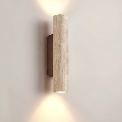 LumeStone LED-væglampe i marmordesign med stemningslys