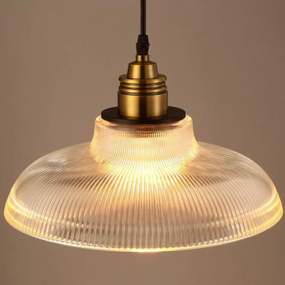 LumiAura Skandinavisk Pendellampe i Glas med Vintage Design