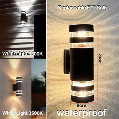 LumiBloc LED Udendørs Væglampe Up & Down IP65 med E27 Fatning
