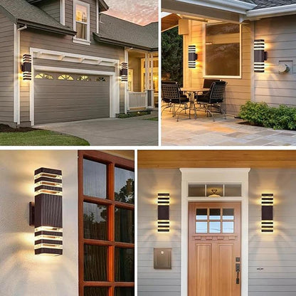 LumiBloc LED Udendørs Væglampe Up & Down IP65 med E27 Fatning