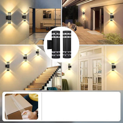 LumiBloc LED Udendørs Væglampe Up & Down IP65 med E27 Fatning