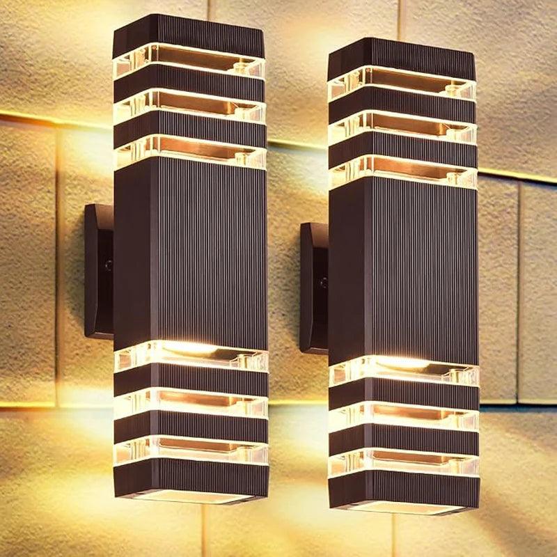 LumiBloc LED Udendørs Væglampe Up & Down IP65 med E27 Fatning