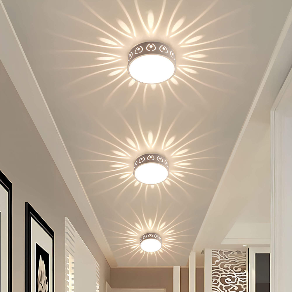LumiForm Minimalistisk LED Loftlampe med Varmt Hvidt Lys