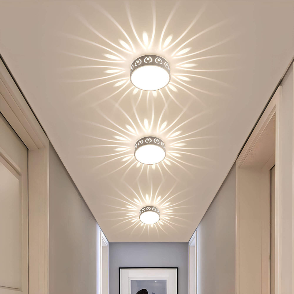 LumiForm Minimalistisk LED Loftlampe med Varmt Hvidt Lys