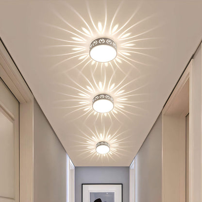 LumiForm Minimalistisk LED Loftlampe med Varmt Hvidt Lys