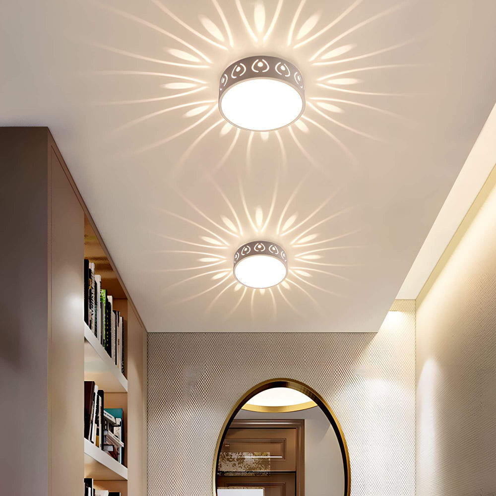 LumiForm Minimalistisk LED Loftlampe med Varmt Hvidt Lys