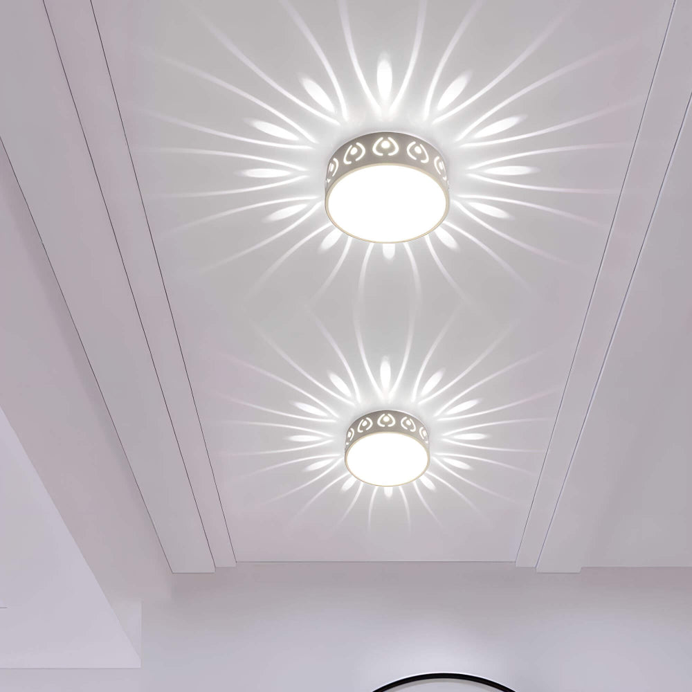 LumiForm Minimalistisk LED Loftlampe med Varmt Hvidt Lys