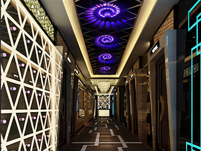 LuminBlast LED Spiral Væglampe med Farverigt Lys til Moderne Indendørs Belysning