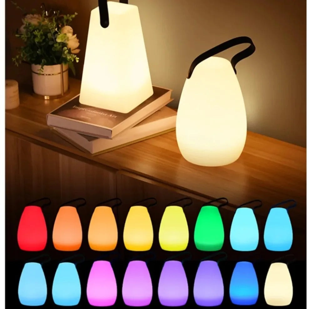 LuminaFusion Trådløs Bordlampe med Fjernbetjening og Vandtæt Design