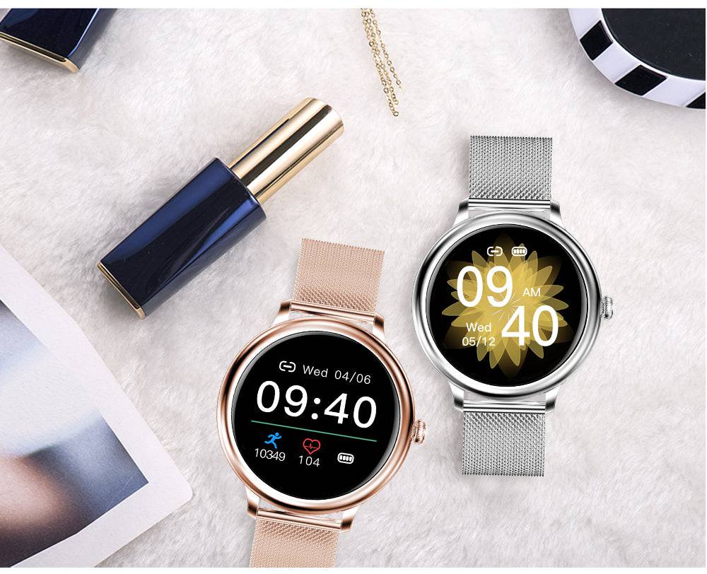 Luna Smartwatch til Kvinder med Stilfuldt Fitness- og Sundhedstracking